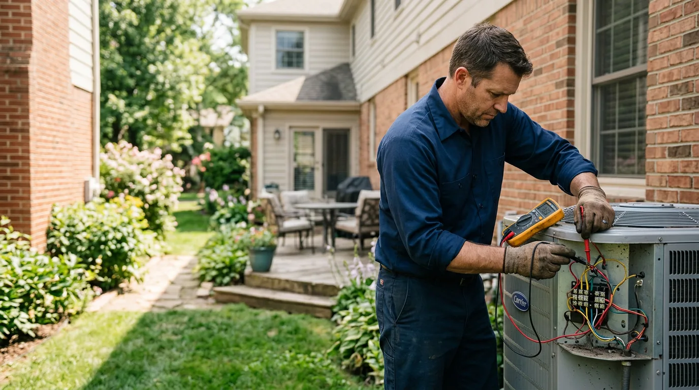 HVAC technician working near Owensville, MO